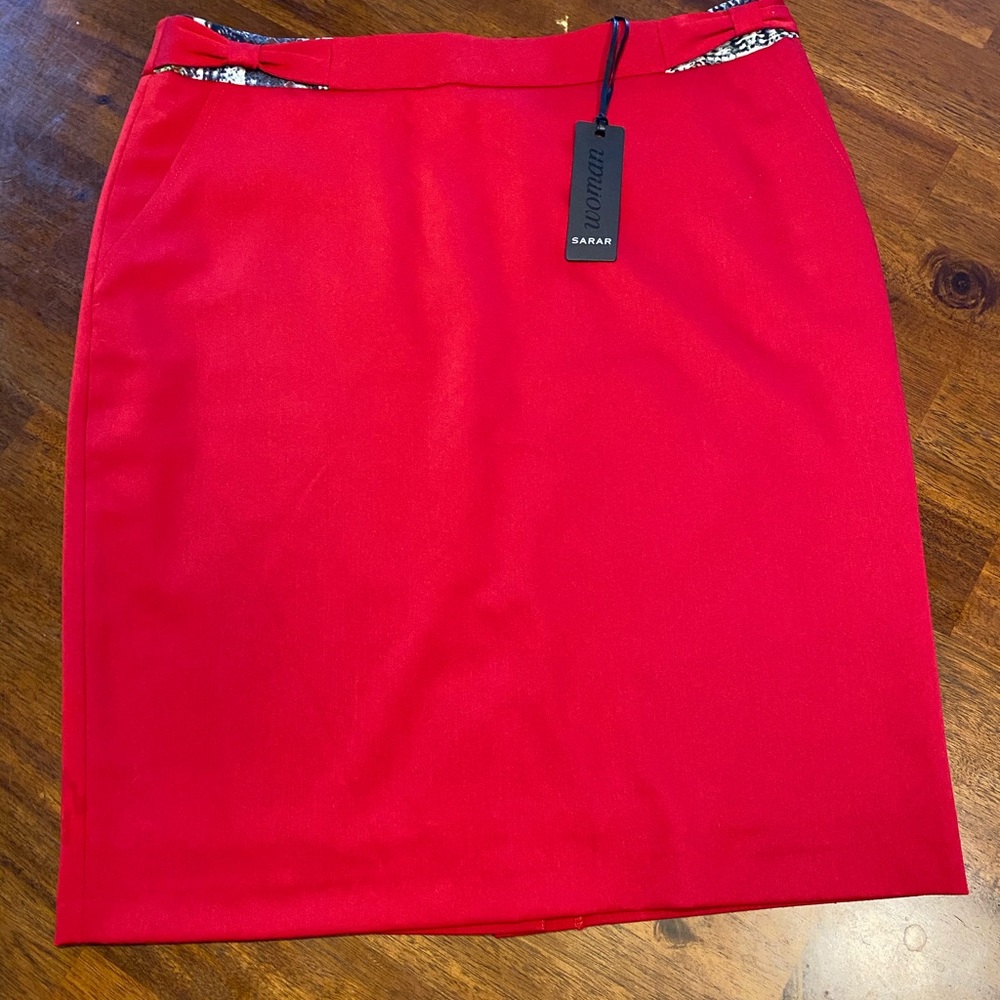 Sarar red Skirt Size 10 new